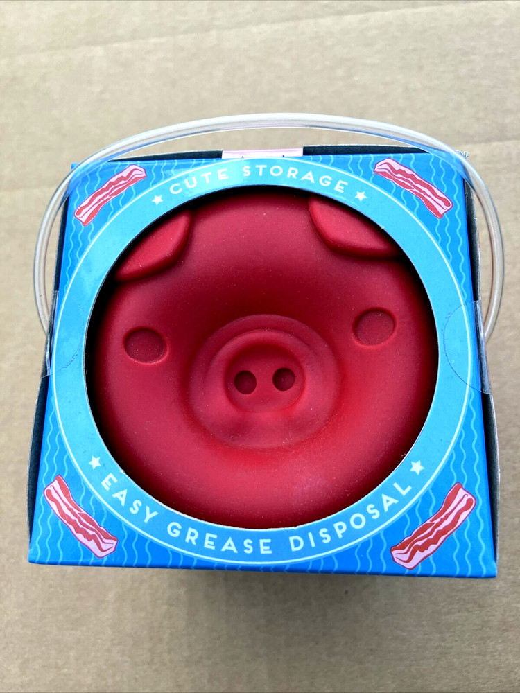 NEW Talisman Designs Original Silicone Bacon Bin Grease Strainer & Storage