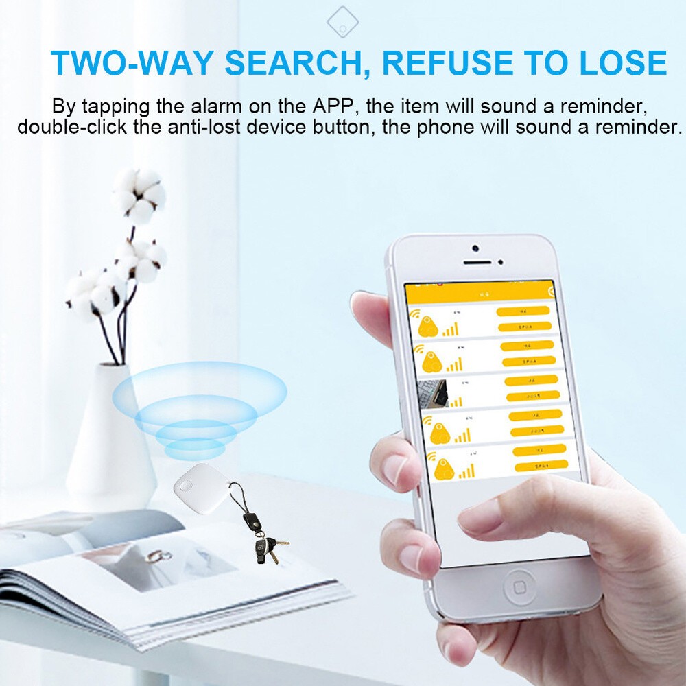 4PCS Tile GPS Tracker Wireless Bluetooth Anti-Lost Tracker Wallet Key Pet Finder