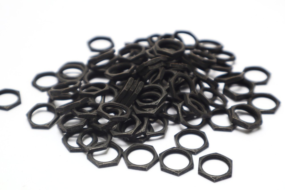 15/32-32 Switch Nuts, Black, 50pcs