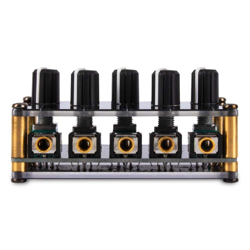 Stereo Audio Mixer With 4x 3.5mm input interfaces and 1x 3.5mm output interface