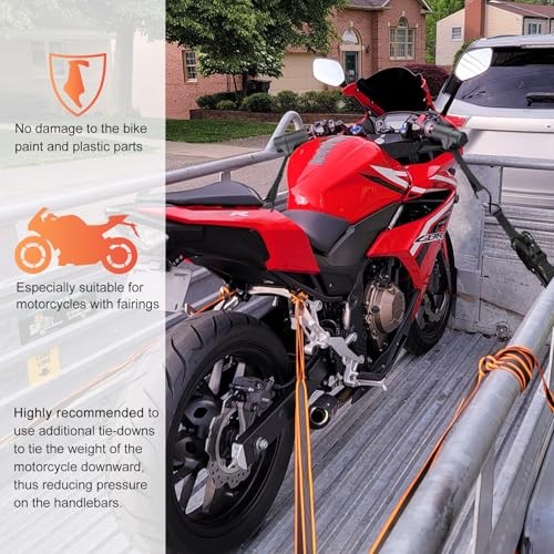 Motorcycle Handlebar Straps for 32" Handlebars, Motorcycle Handlebar Tie Down