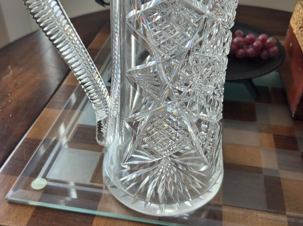 10" Sterling Silver and Crystal Decanter