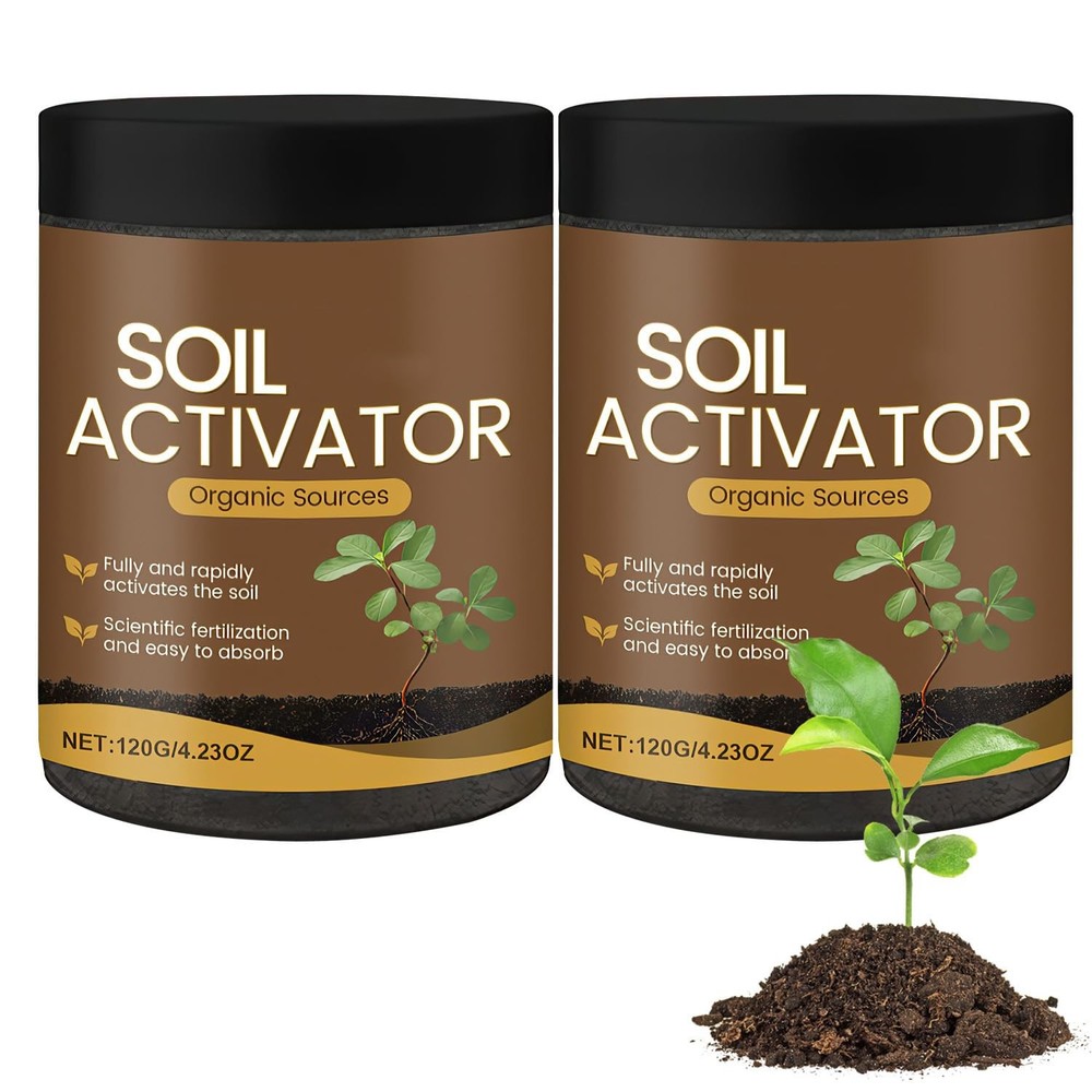 2PCS Soil Activator, Soil Activator for Plants, Organic SoilActivators and Fe...