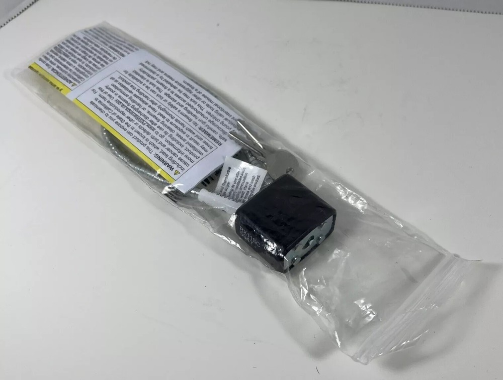 Cable Lock Universal for Firearms Black, NIP Manual & 2 Keys