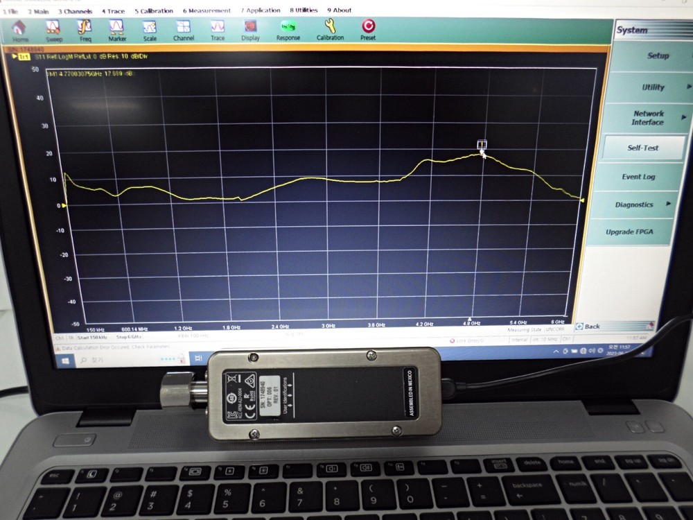 (AS-IS)Anritsu 1-PORT USB ShockLine Network Analyzer MS46121B,6GHz,Lock Error