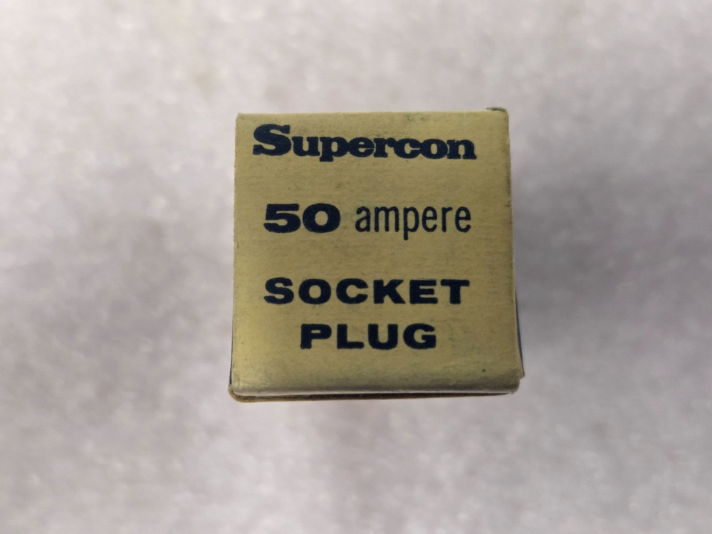 '1 PIECE' - PN# PS50GWT - SUPERCON - SOCKET PLUG - WHITE