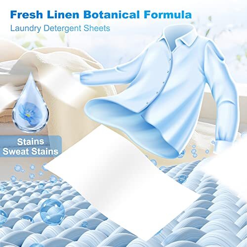 laundry detergent sheets 200 sheets fresh linen scent washing detergent