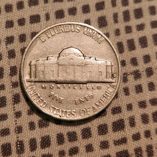 1961 Error Nickel "5 ENTS" Broken Die Missing Letters (FIVE ENTS) No "C" ERROR