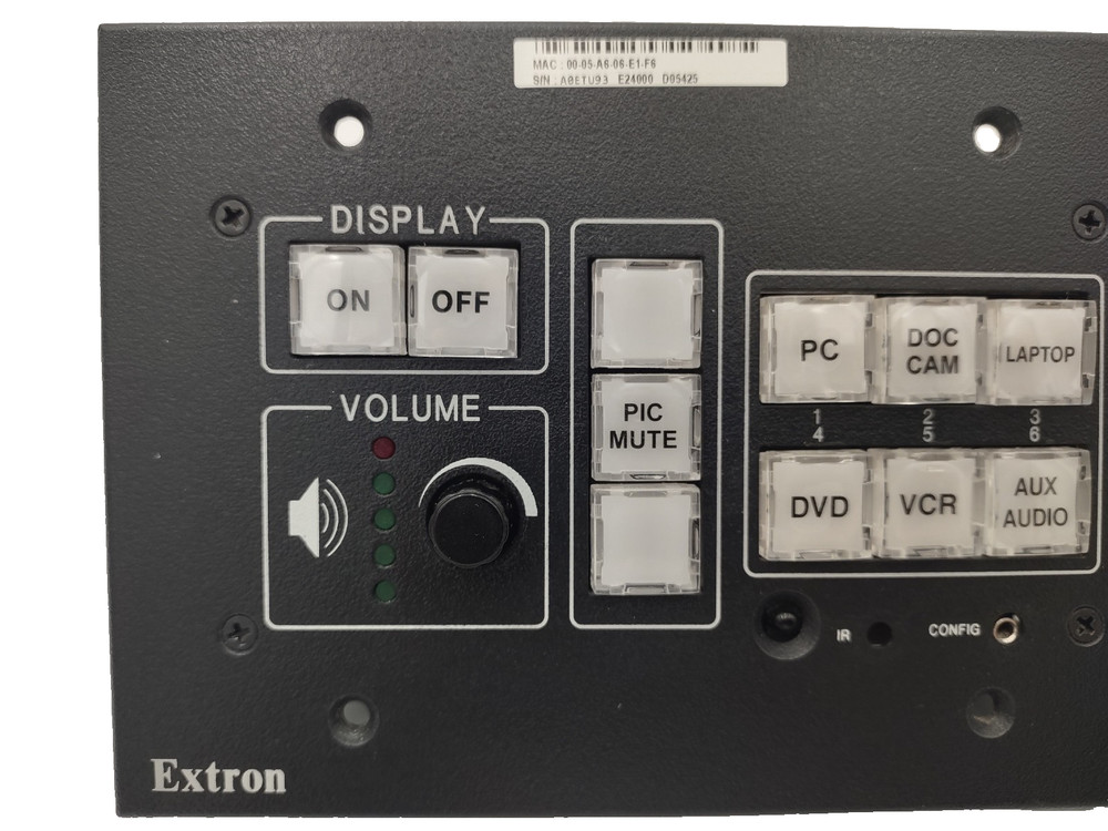 Extron MLC 226 IP DV+ MediaLink Controller 6 Button AV Control System NOT TESTED
