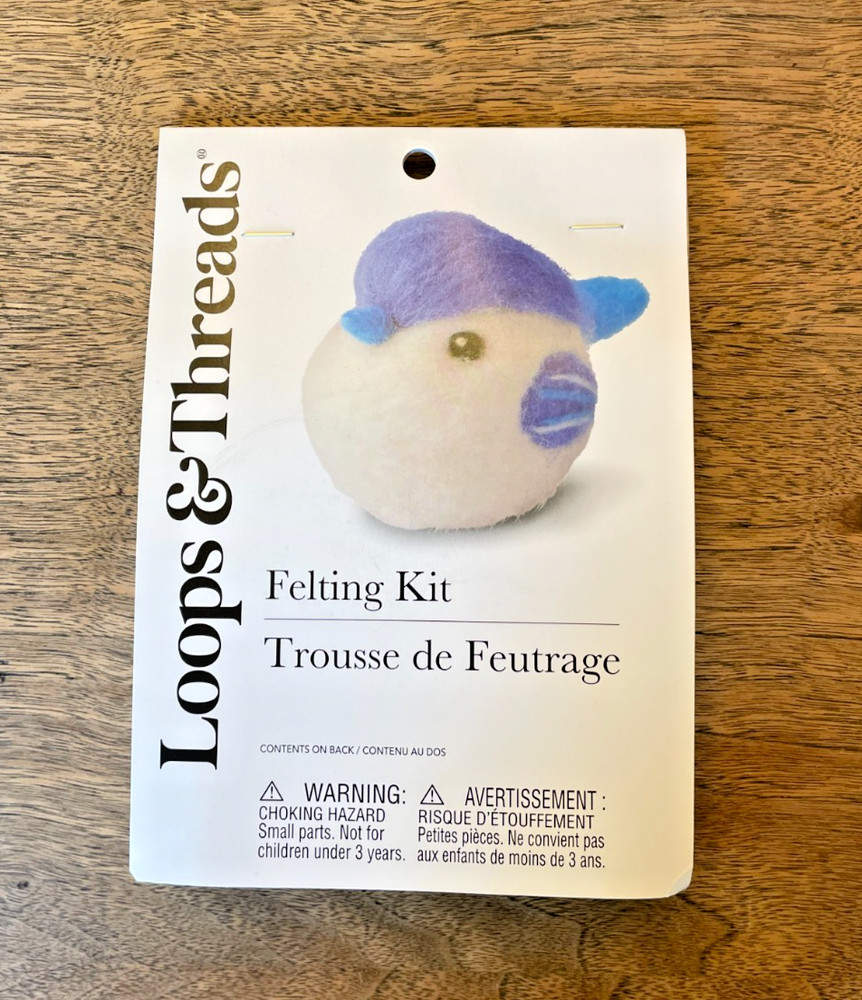 Loops & Threads Felting Kit 6 Bluebird - 3" tall