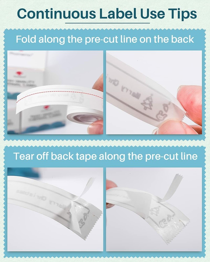 Phomemo D30 Mini Cute Bluetooth Label Maker Sticker Inkless Printer Machine