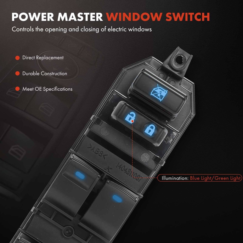 Master Power Window Switch for Toyota 4Runner 2014-2023 Front Driver Left Side