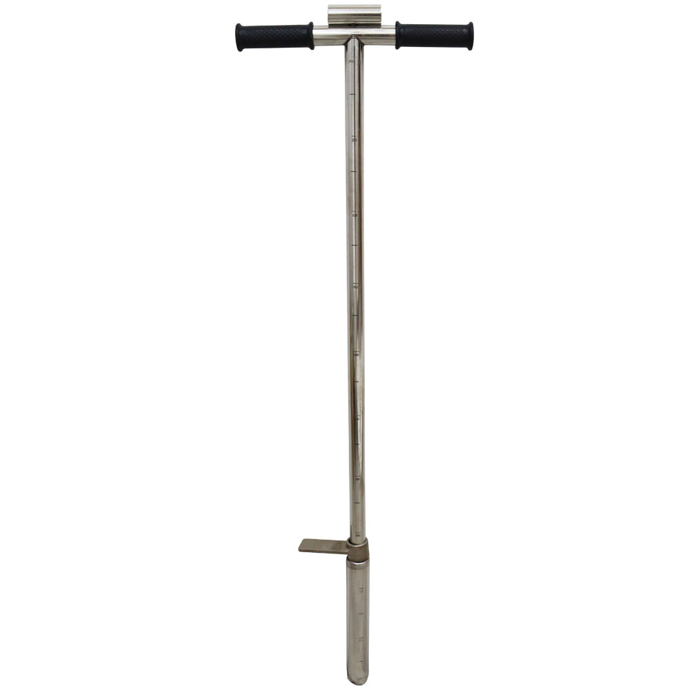 40' Long Stainless Steel Soil Probe Sampler Sampling Tool with Foot Peg