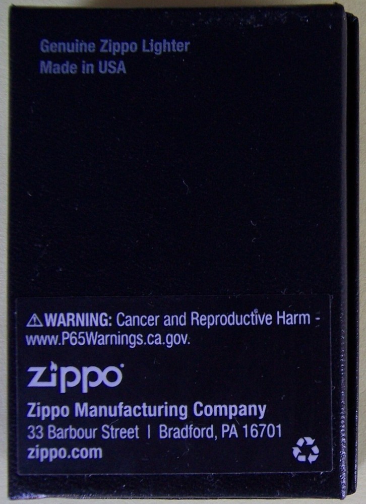 ZIPPO LIGHTER MAT BLACK CORONA EXTRA