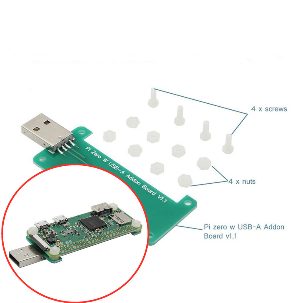 Add-on Board USB-A Connector Transmitter For Raspberry Pi Zero /Zero W Board H