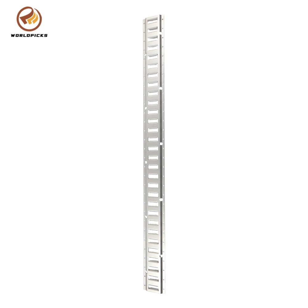 5' E Track Tie Down Rail 6 Pieces, Silver Galvanized, Universal Cargo Rail