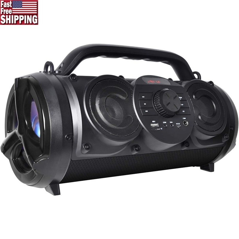 Bluetooth Karaoke Speaker Wireless Microphone Remote Control RGB Light New