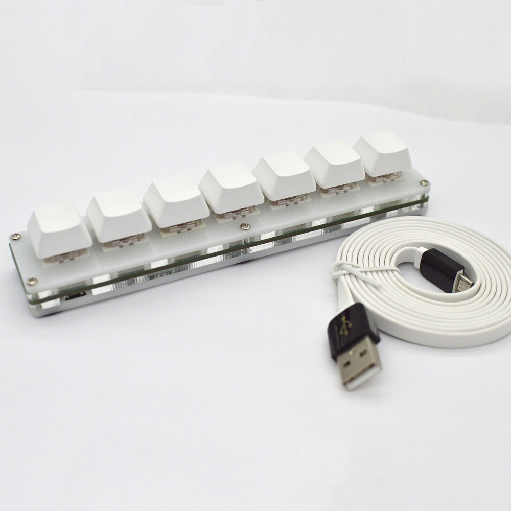 1*Standard 7Keys Keyboard USB Interface Custom Macro Mini Mechanical Keyboard