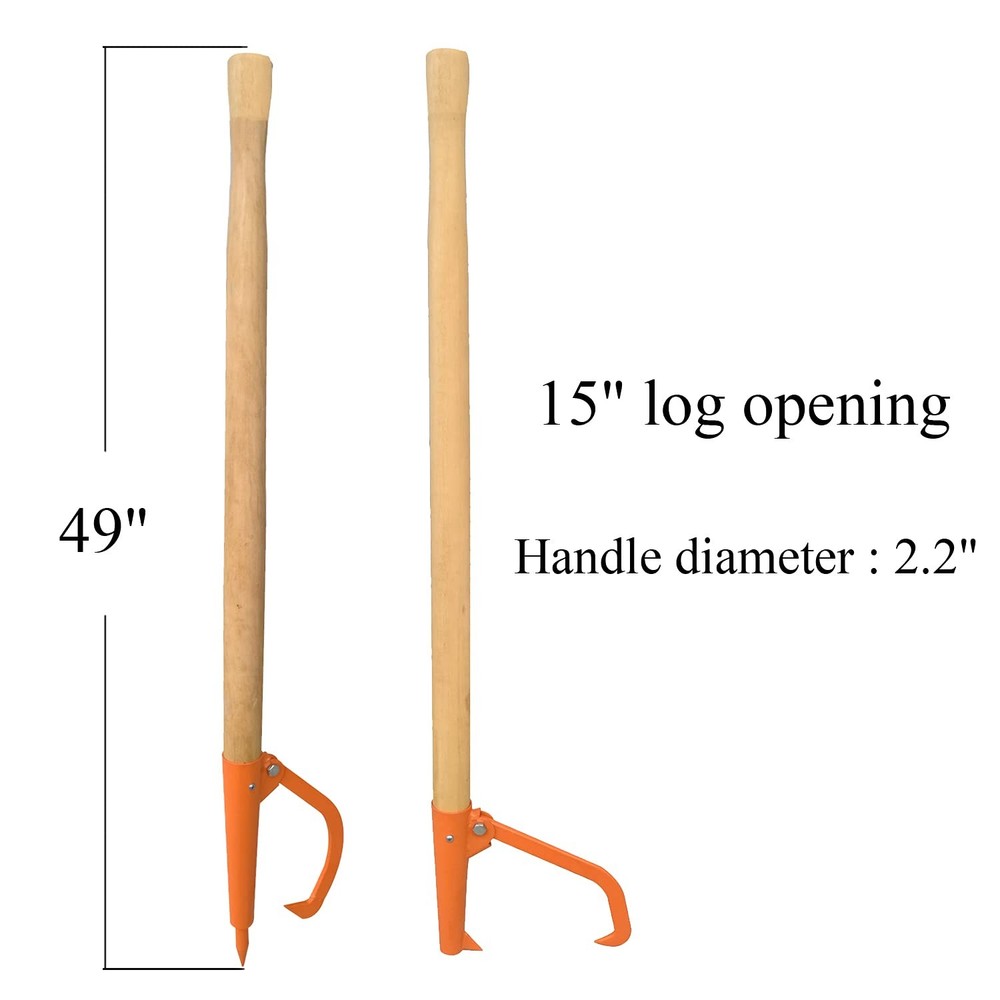 Log Peavy - Cant Hook - Peavey Point - 49 Logging Tool Log Roller Tool hard Wood