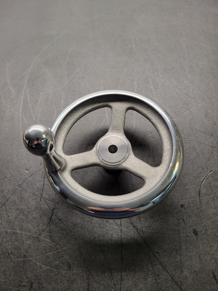 7" 3 Spoke Handwheel w/ Handle.