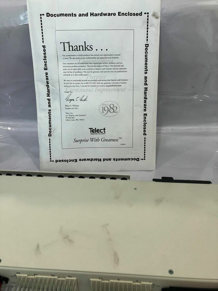 Telect 28-Terminal T1/Bantam Interface Panel 097-0128-0001 NEW.