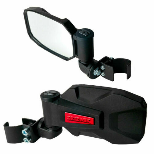 Can-Am Commander 1000 2021+ Side View Mirrors Folding Seizmik Strike Red