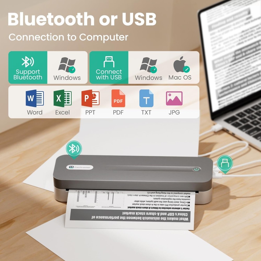 CamScanner P1 Pro Thermal Printer Portable Bluetooth