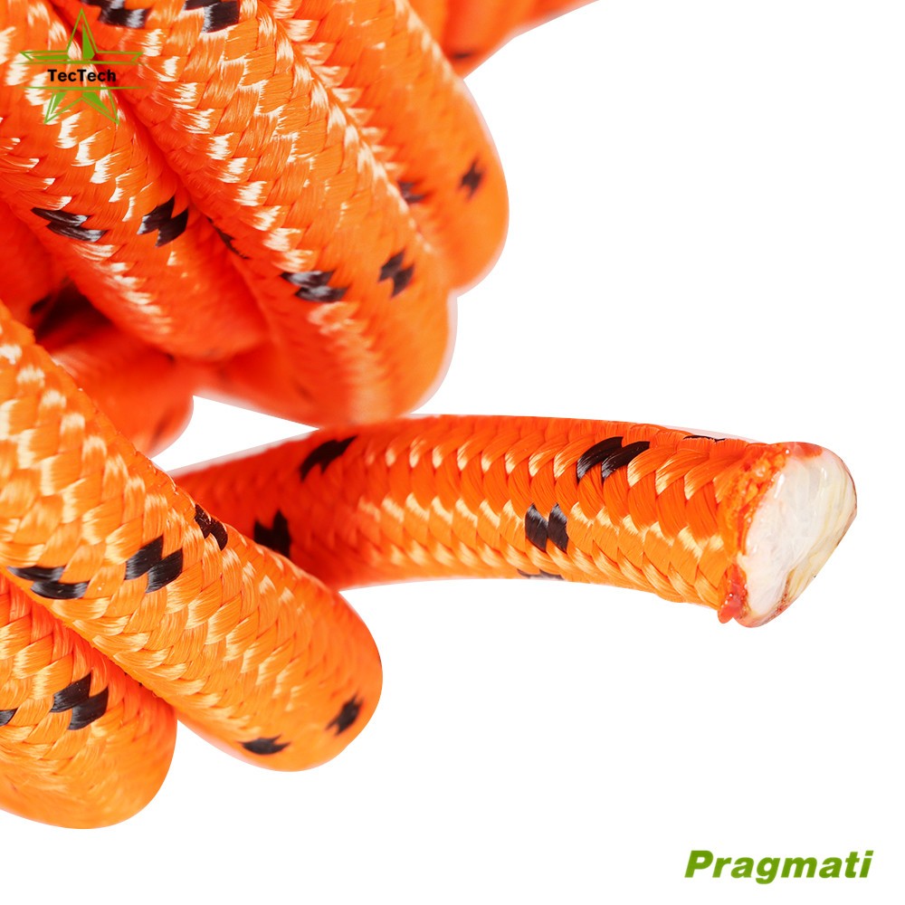 1/2inch × 200ft Double Braid Polyester Rope Arborist Bull Tree Rigging Orange