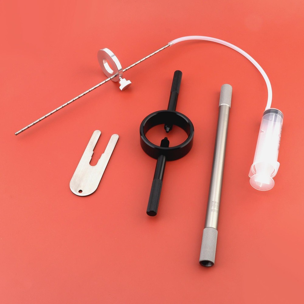 Motorcycle Fork Oil Level Tool, Fork Spring Compressor and Damper Rod Bleed Tool