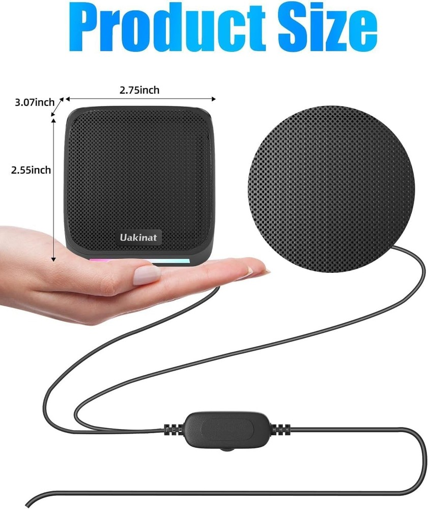 USB Powered Desktop Computer Speakers for PC Laptop Tablet Phone Compact 3.5mm A