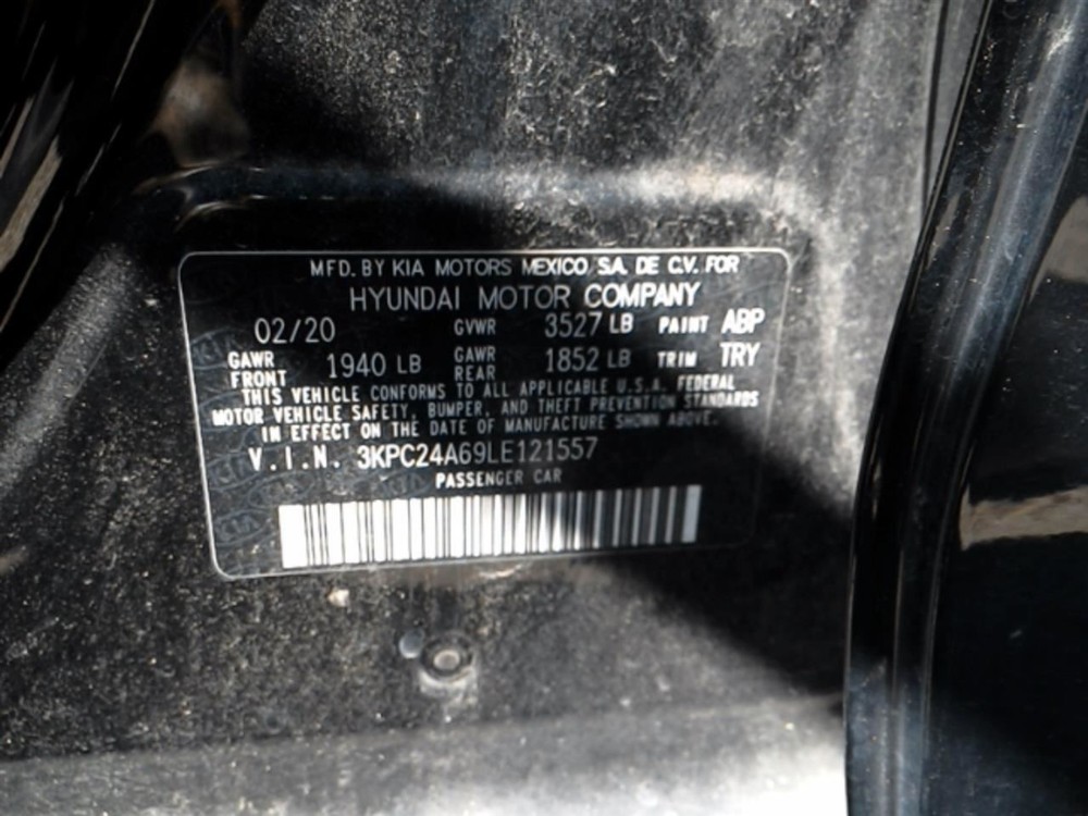ACCENT 2020 Fuse Box Cabin 104879694