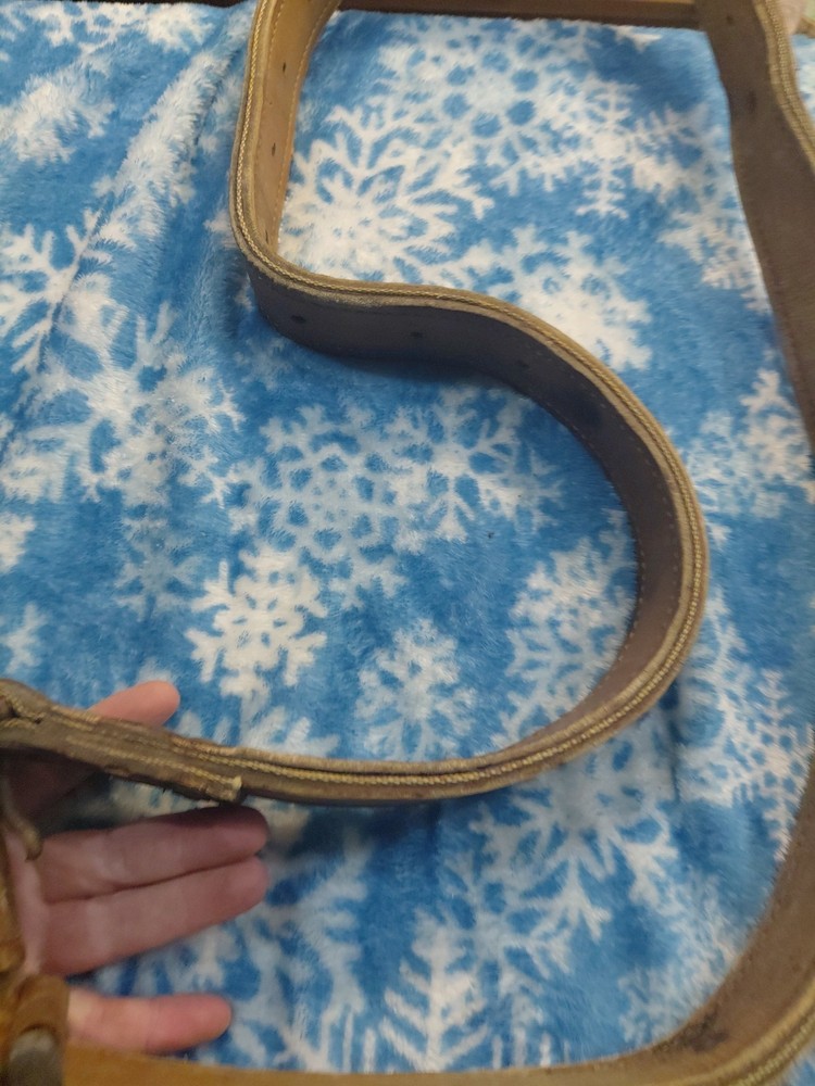 Vintage lineman's positioning strap or belt