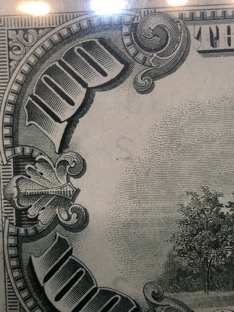 Older 1988 $100 Dollar Offset print Error circulatedNote