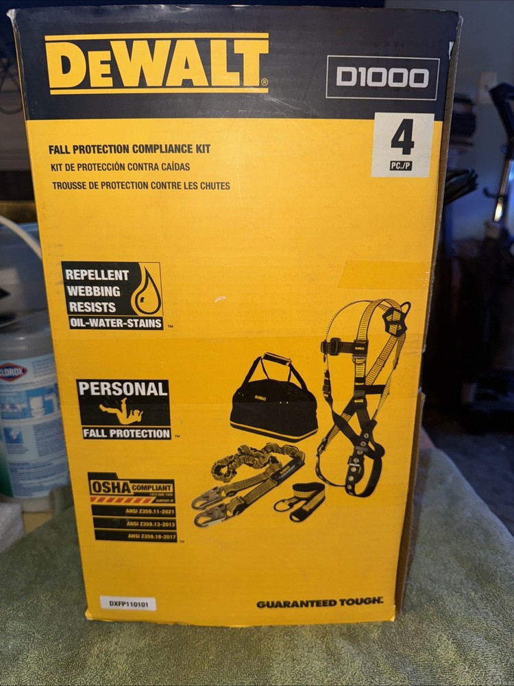 Dewalt Fall Protection Compliance Kit Harness