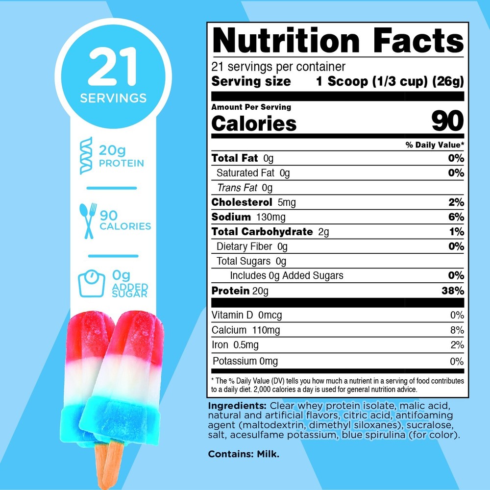 TransformHQ Clear Whey Protein Isolate (WPI) (Rocket Pop Flavored)