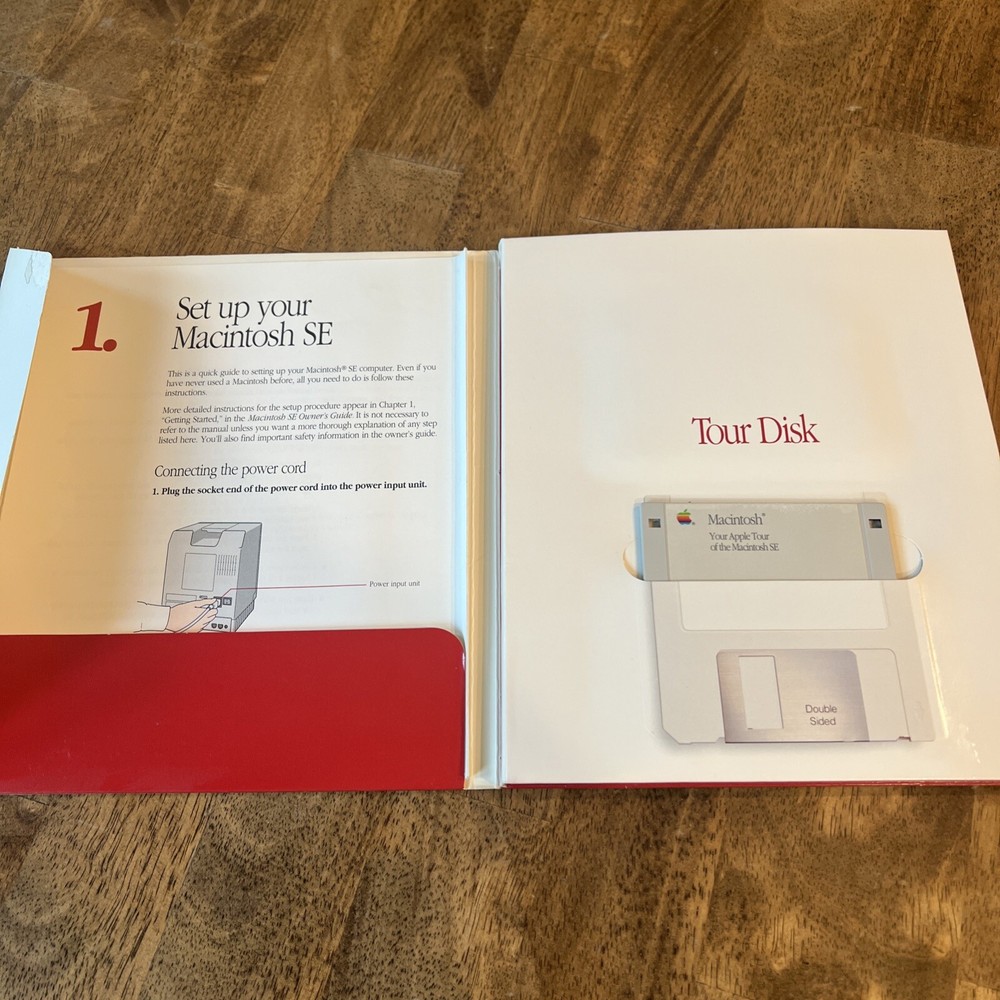 Macintosh SE Apple Tour Disk Set System Printing Tools Utilities 1 2 - ALL MINT