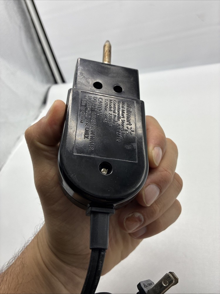 Walmart 22808P Adjustable Temperature Temp Control Probe Power Cord Plug