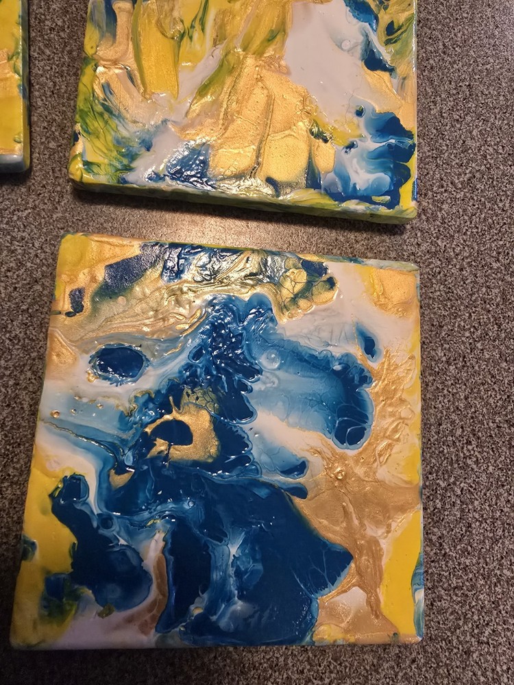 hand painted ceramic tile
