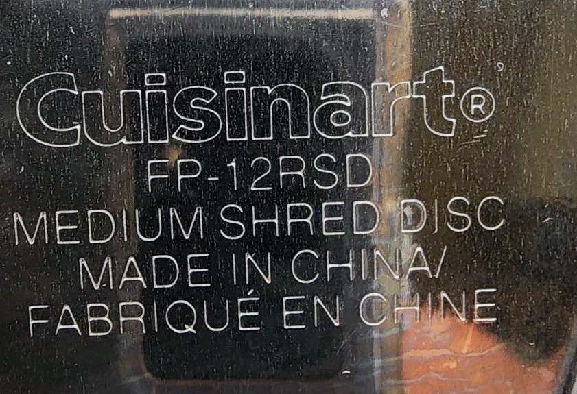 Cuisinart Processor FP-12RSD Medium and Fine Shred Replacement Disc 12-Cup