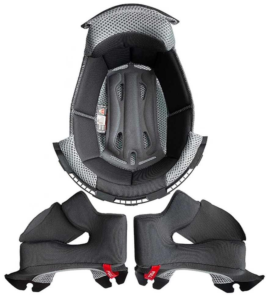Castle CX100 Helmet Replacement Cheek Pad & Liner Set Black
