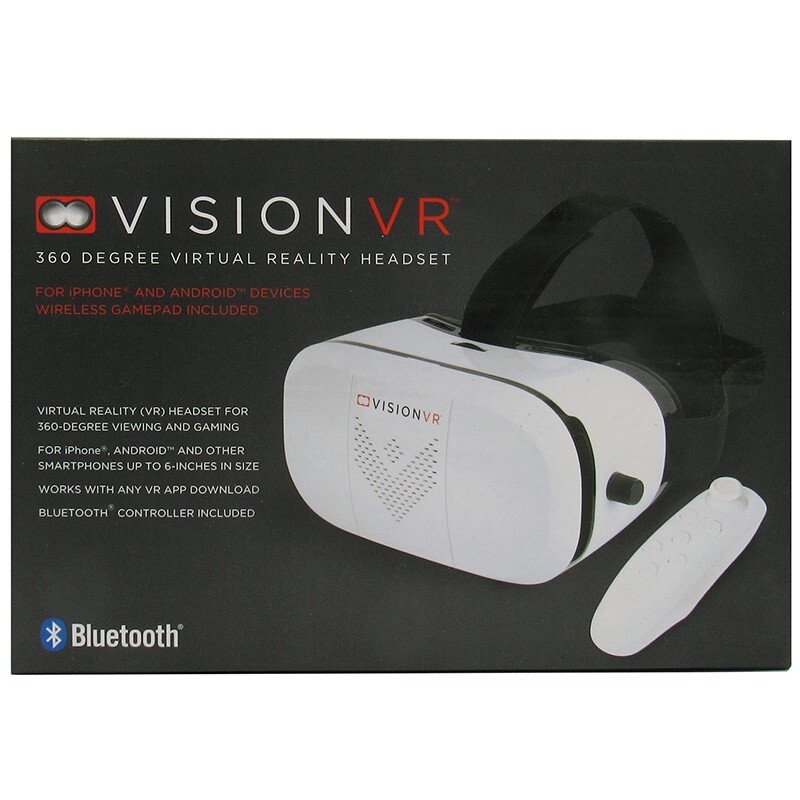 Vision VR 360 Degree Virtual Gaming Headset Wireless Controller Included