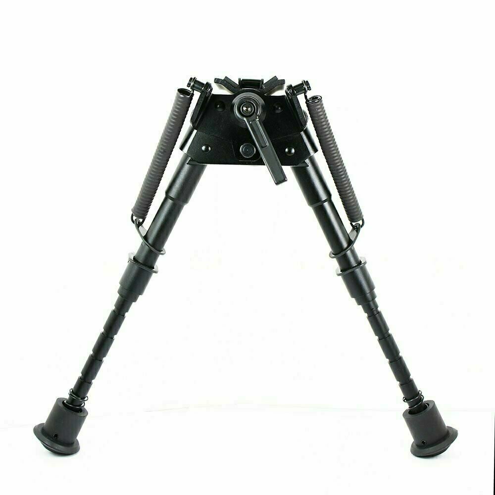 6''-9''Pivot Tilting Swivel Rifle Bipod Foldable Spring Return with S Lock Lever