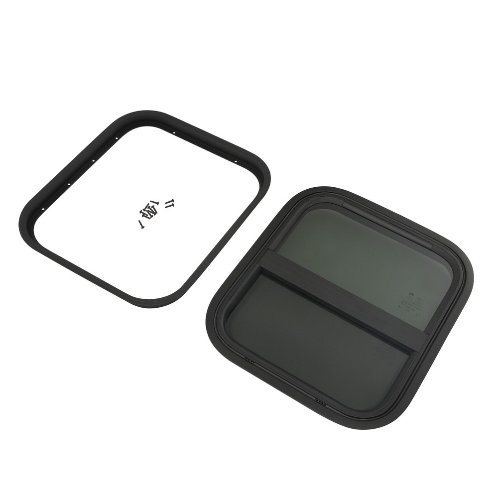 Rectangular RV Windows Vertical Sliding Window 14x16" with Mounting Trim Ring