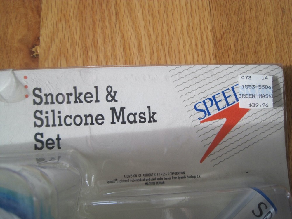 Snorkel Silicone Mask Speedo Retail 39.96