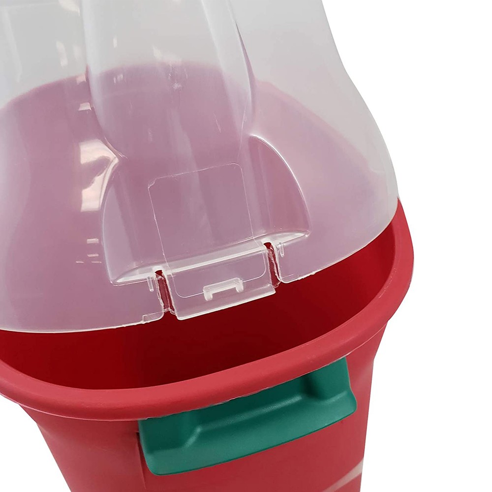 30-In Vertical Gift Wrap Storage Container Box, Red, Clear Lid(2 Pack)(Open Box)