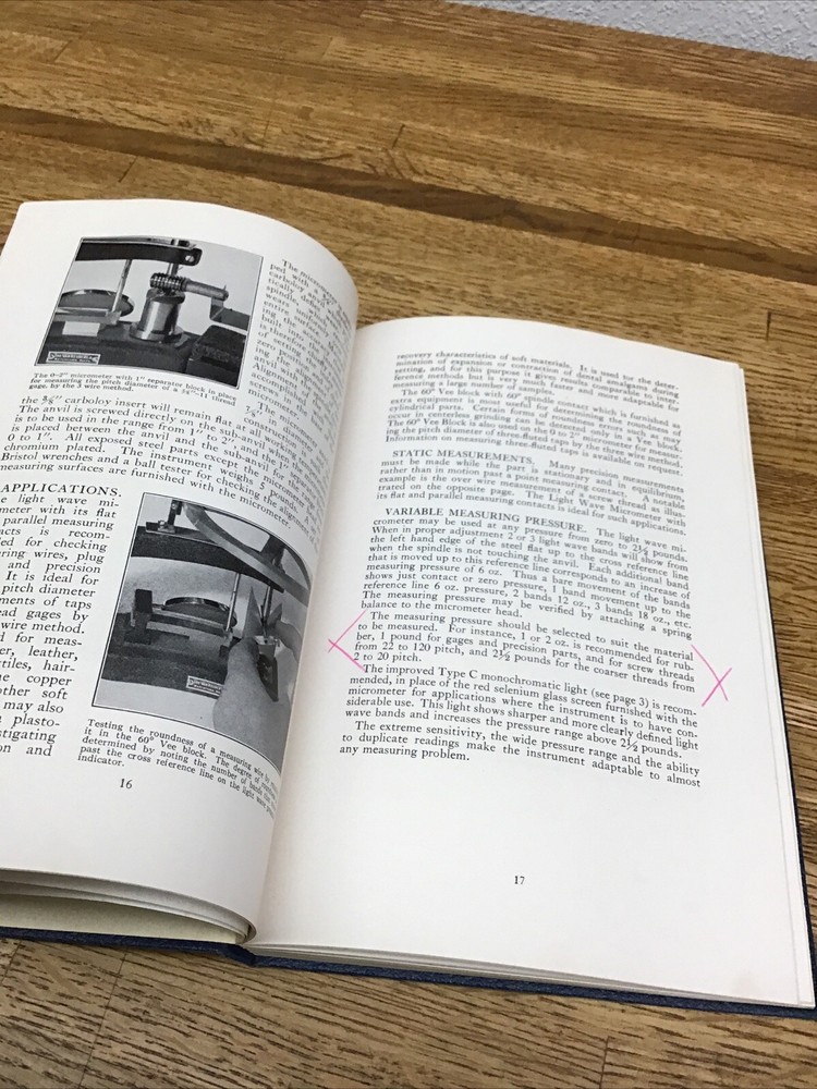 VAN KEUREN PRECISION MEASURING TOOLS CATALOG #35 - 1952