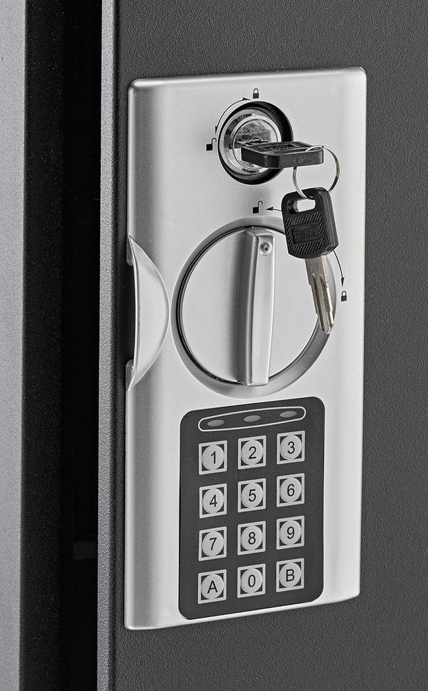 Key Holder Wall Mount - 60 Keys Lock Box with Code, Key Cabinet Wall Mount, Vale