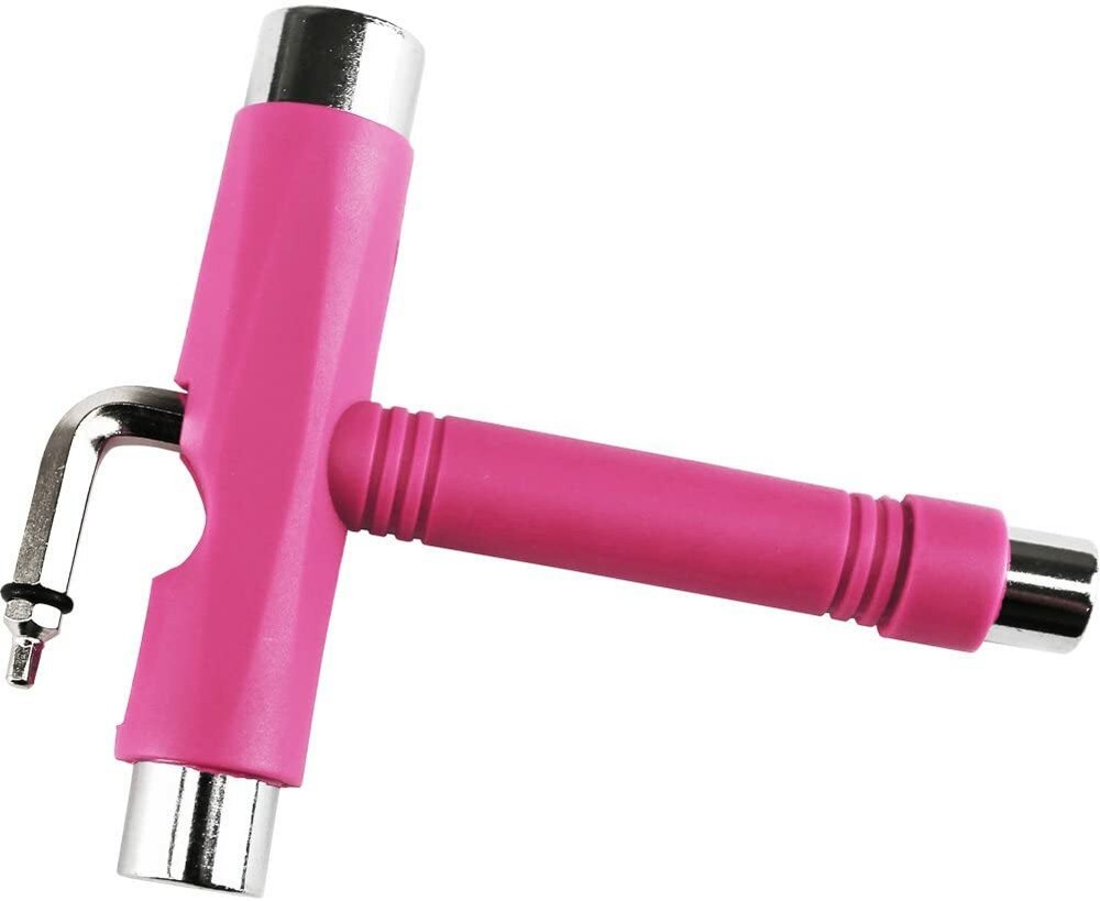 New! ~ Multi-Function Skateboard Tool (Pink)