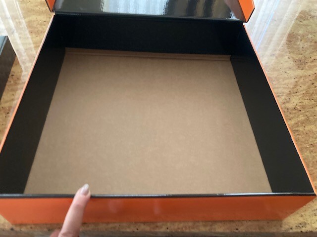 LAMBORGHINI orange gift/storage box 16.5"x4"x15.75"