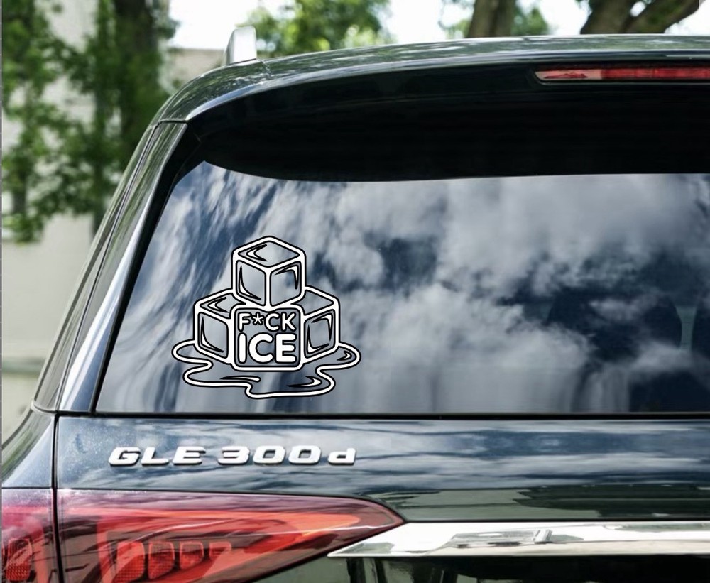F Ice Permanent Vinyl Decal | Car Decal | Cup Decal